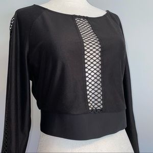 Victoria Sport Mesh/ midi long sleeve top